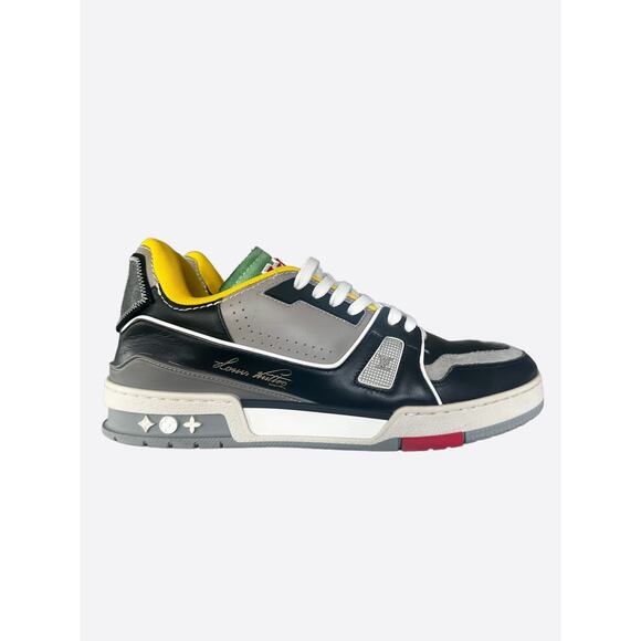 Louis Vuitton Black & Grey Upcycle Trainers - Picture 1 of 8